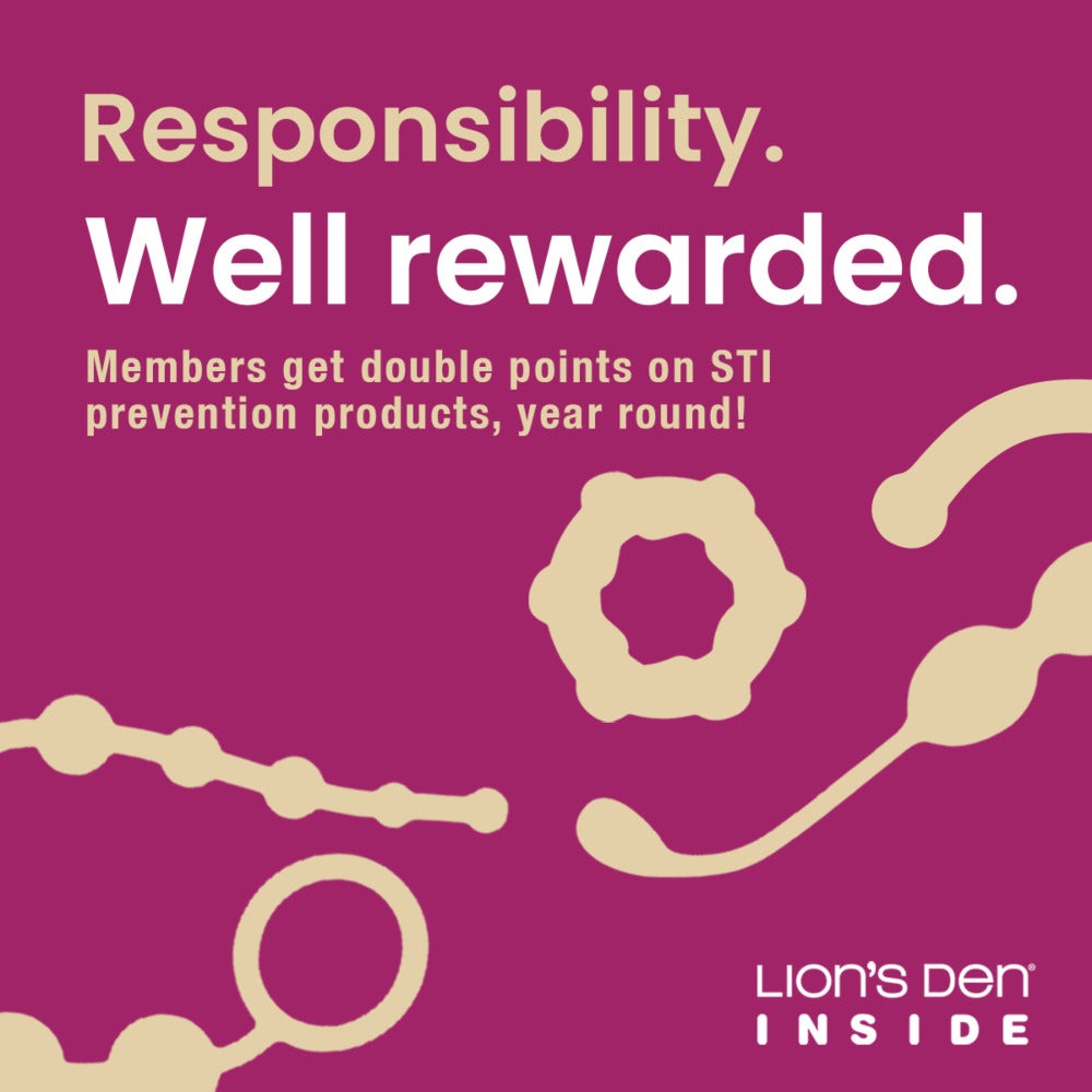 INSIDE rewards members earn DOUBLE POINTS on STI prevention products!
