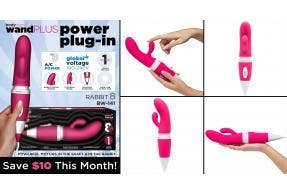 The Bedroom Toy Collection - Bodywand Plus Rabbit 8 by XGEN