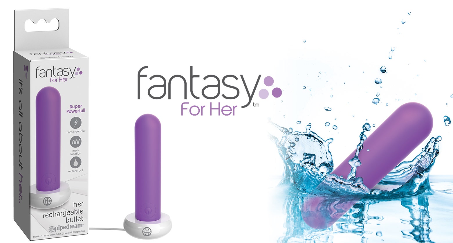 Fantasy For Her Rechargeable Bullet By Pipedream Products