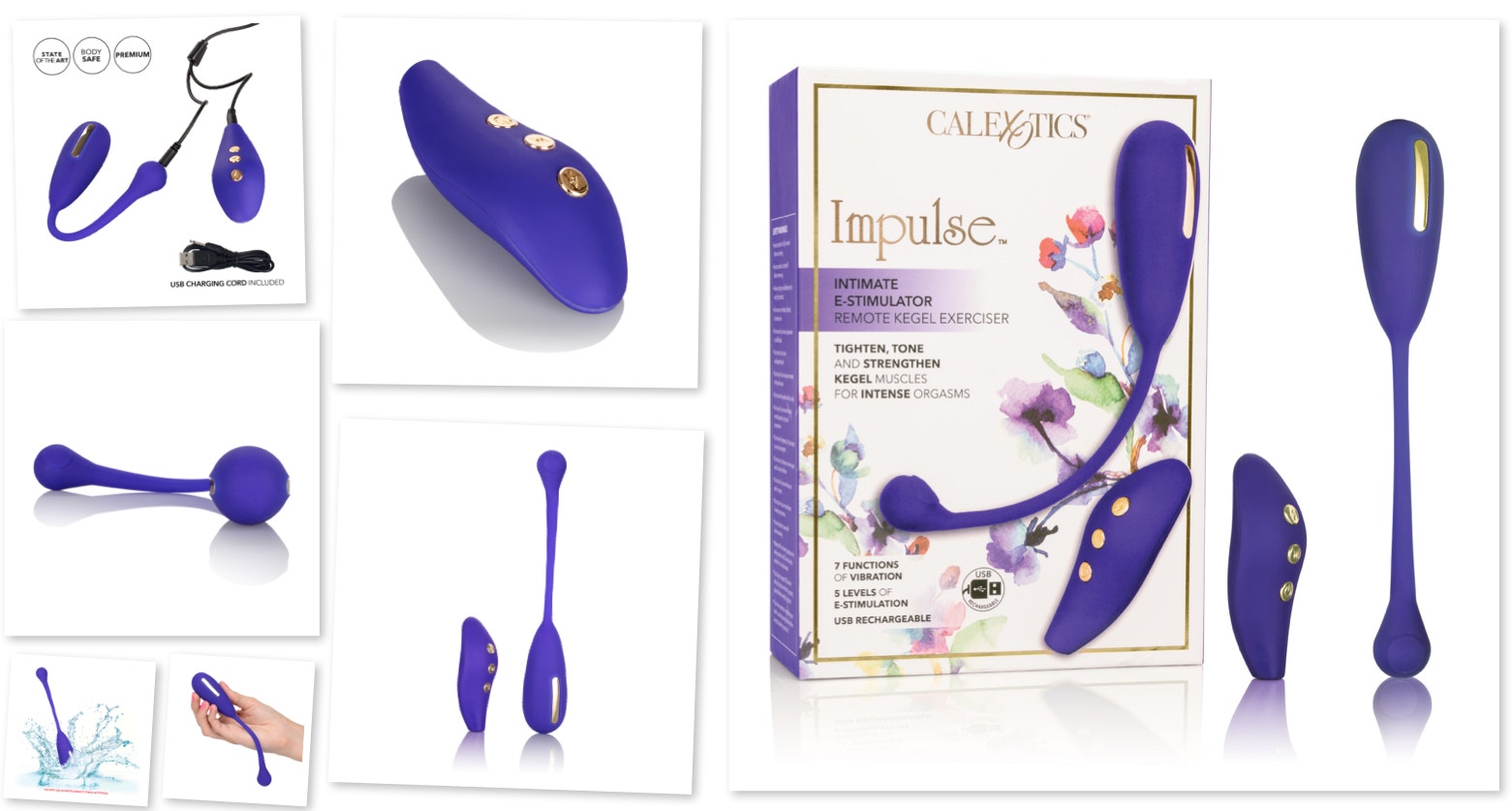CalExotics Impulse Intimate E-Stimulator Remote Kegel Exerciser