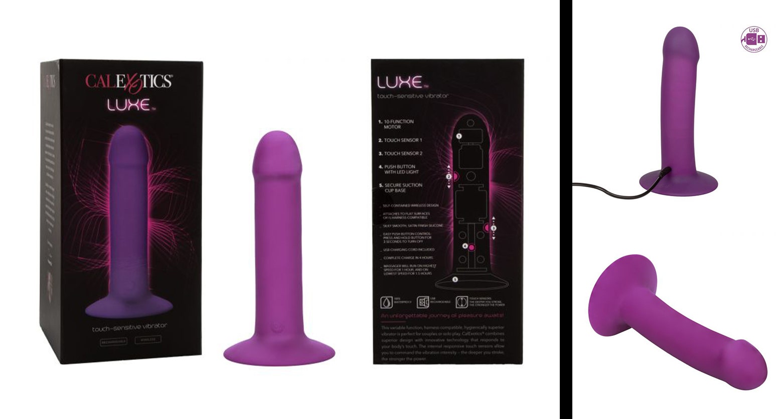 CalExotics Luxe Touch-Sensitive Vibrator