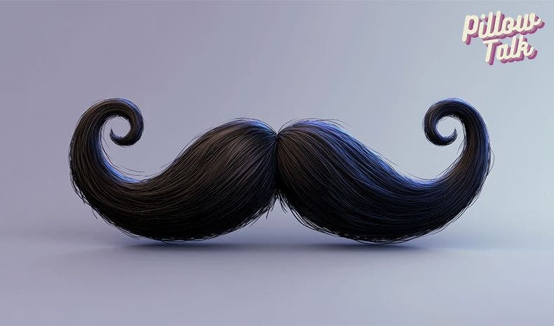 Picture of a handle bar mustache