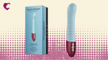 femmefunn, lola G, dildo, vibe, lion's den, lola g Vibrator in blue