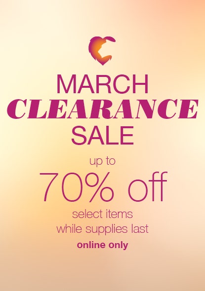 March Clearance Sale! Take up to 70% OFF Select Items Online
