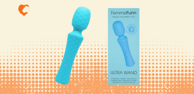 femmefunn, wand, blue, ultra wand, honeycomb