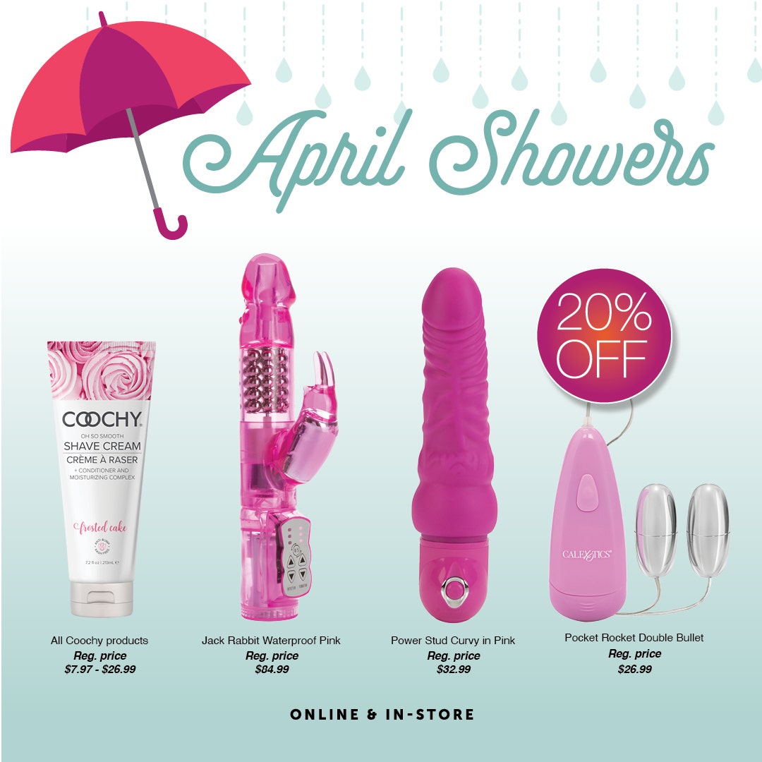April Showers! Take 20% OFF these select shower essentials! 