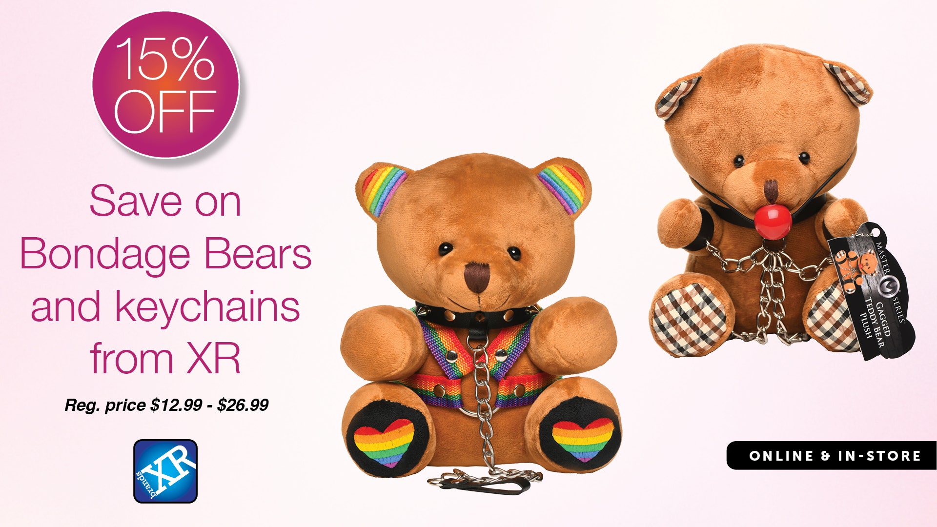 20% OFF Master Series Bondage Bears by XR