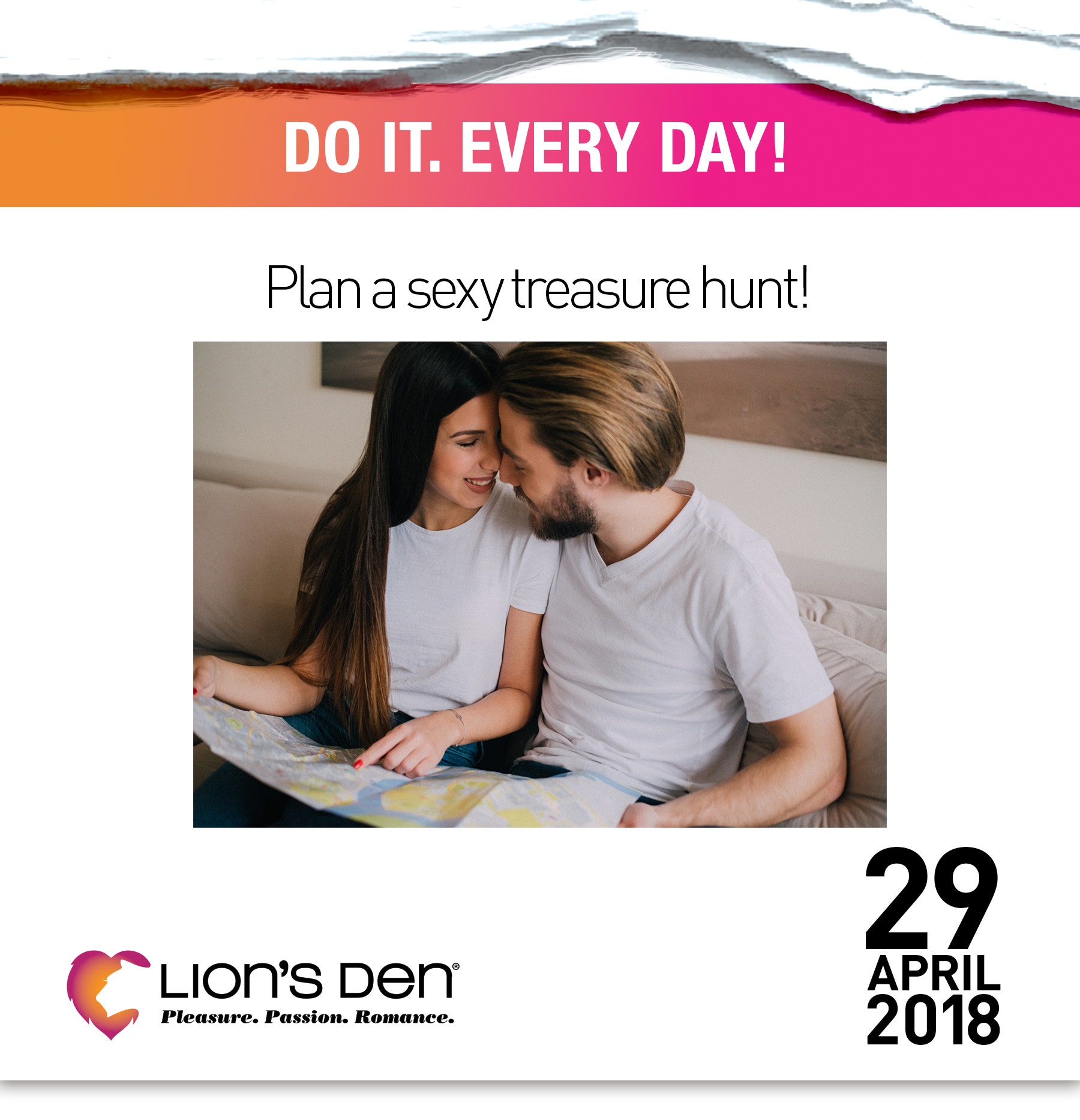 Plan a Sexy treasure Hunt!