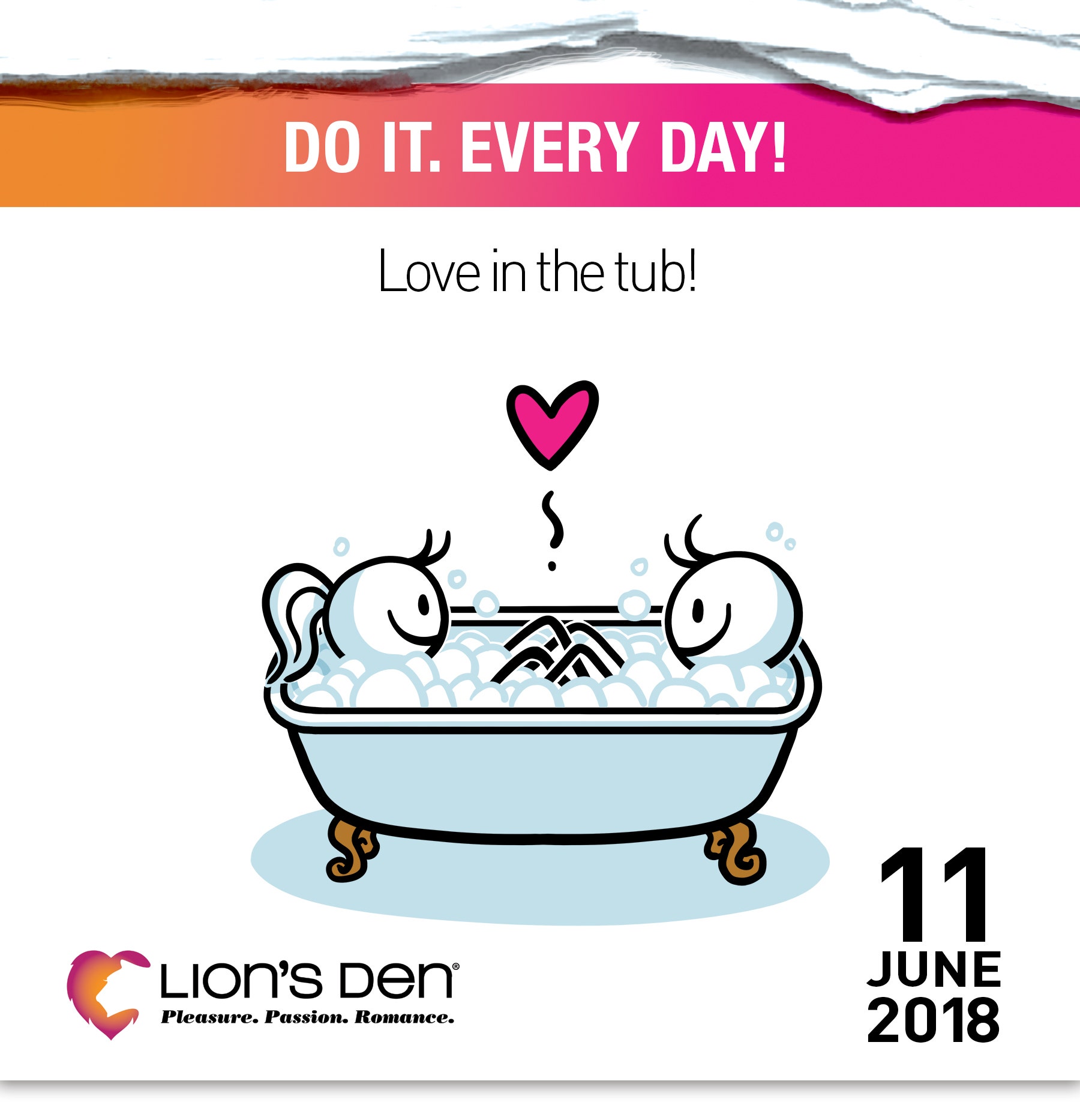 Love in the tub!