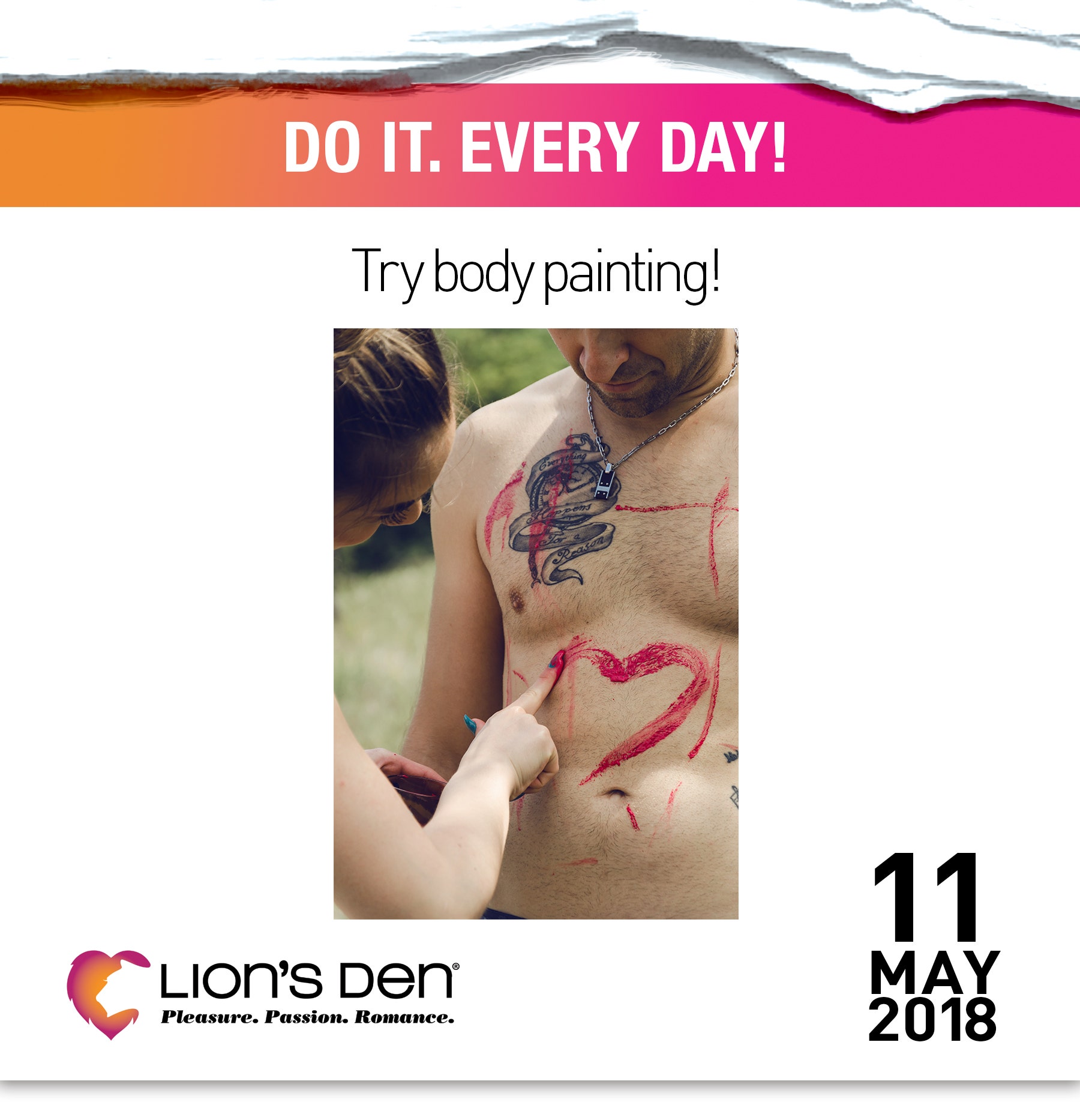 Try body painting!