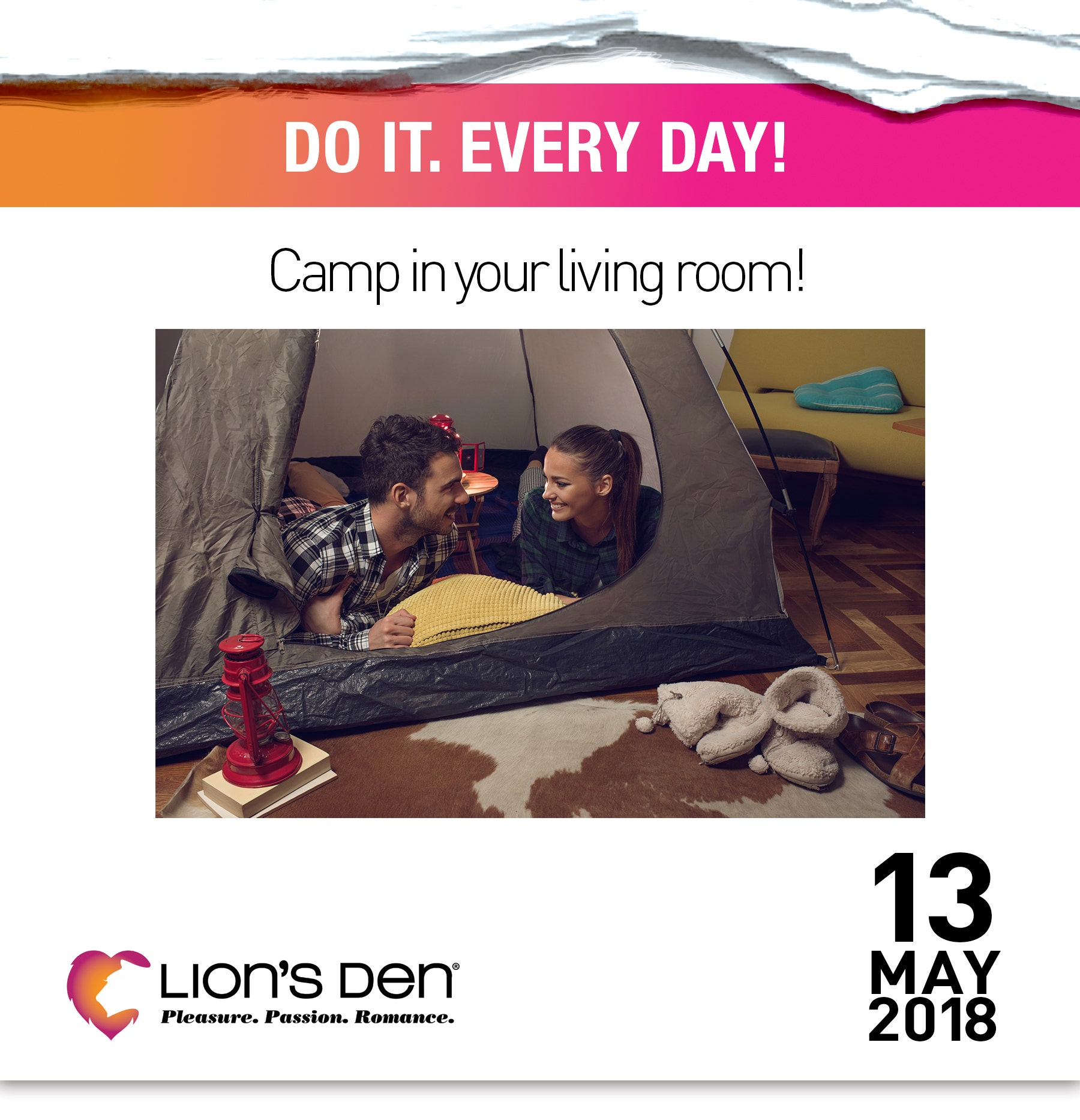 Camp in your living room!