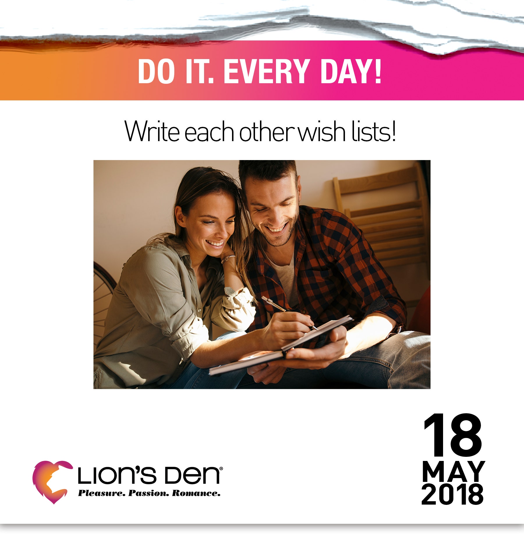 Write each other wish lists!