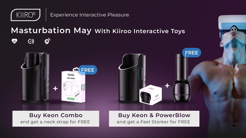 Get a FREE Neck Strap with your Kiiroo Keon Combo Purchase or Get a FREE Feel stroked with purchase of the Keon & PowerBlow