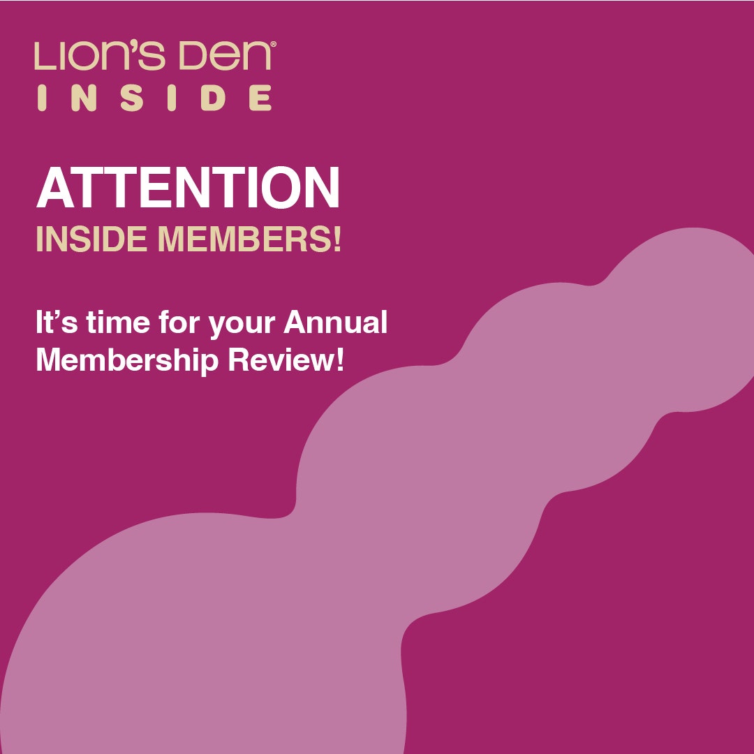 Lions Den INSIDE rewards members ONLY deals!