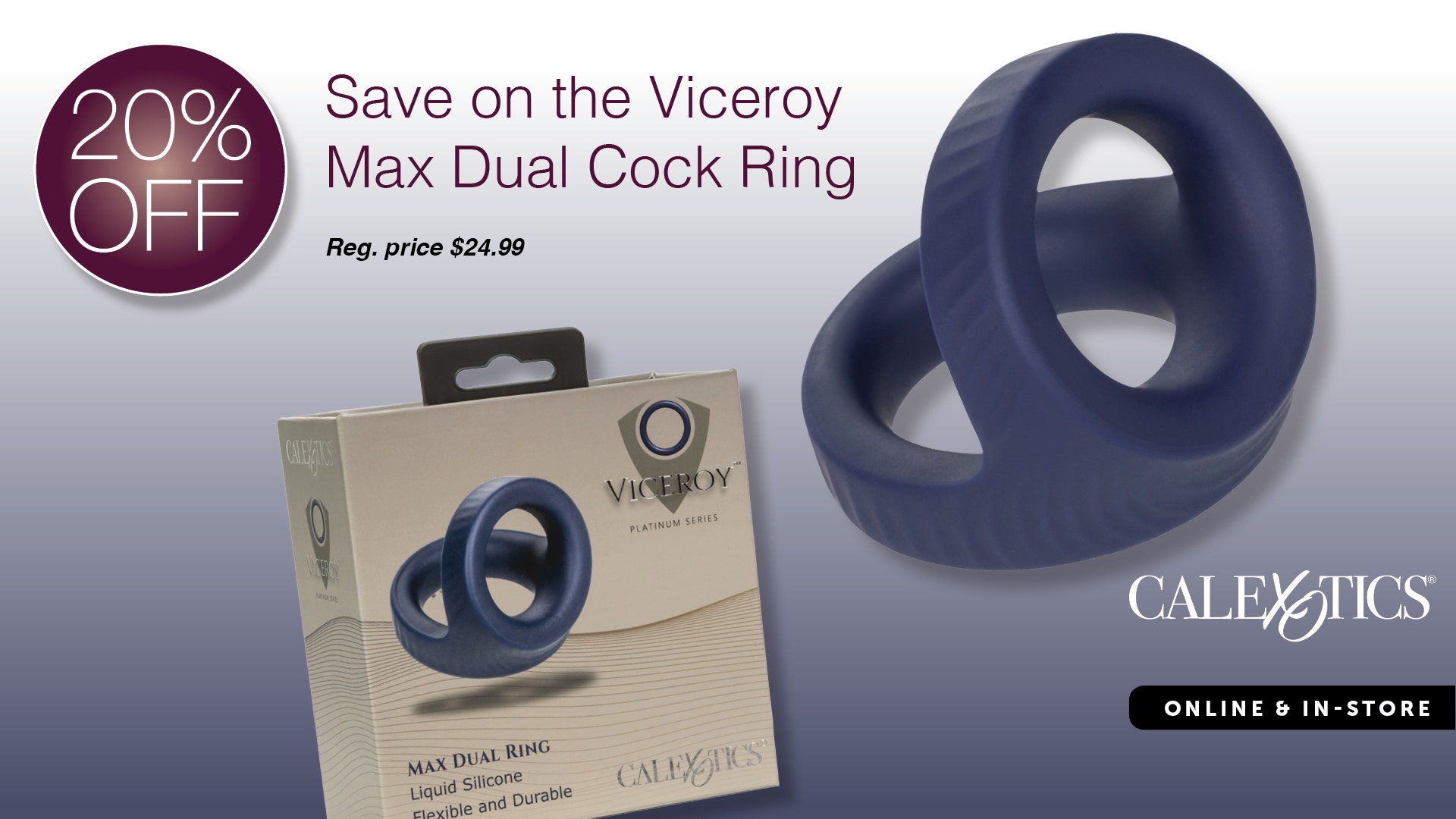 20% OFF Viceroy Max Dual Cock Ring