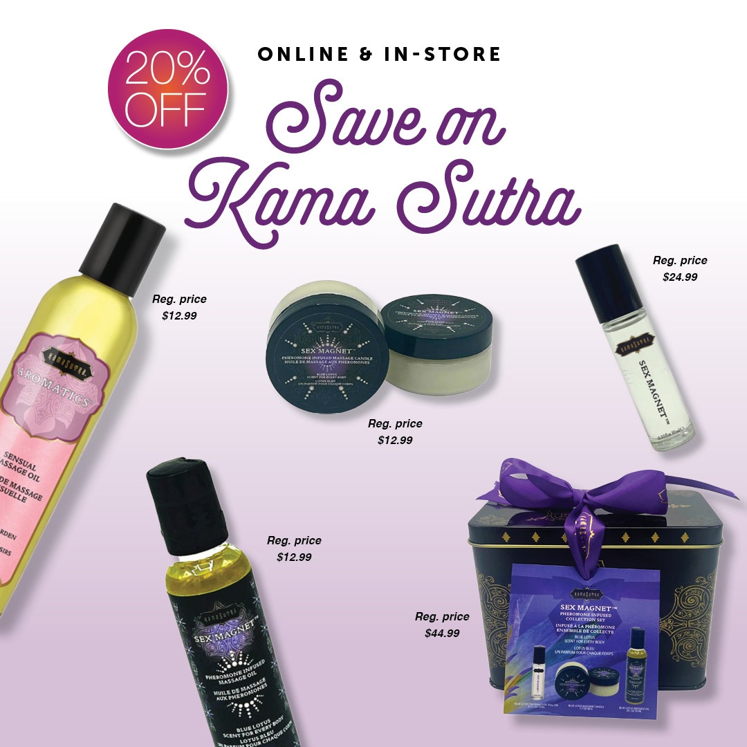 Kama Sutra Pheromone Infused Products are 20% oFF
