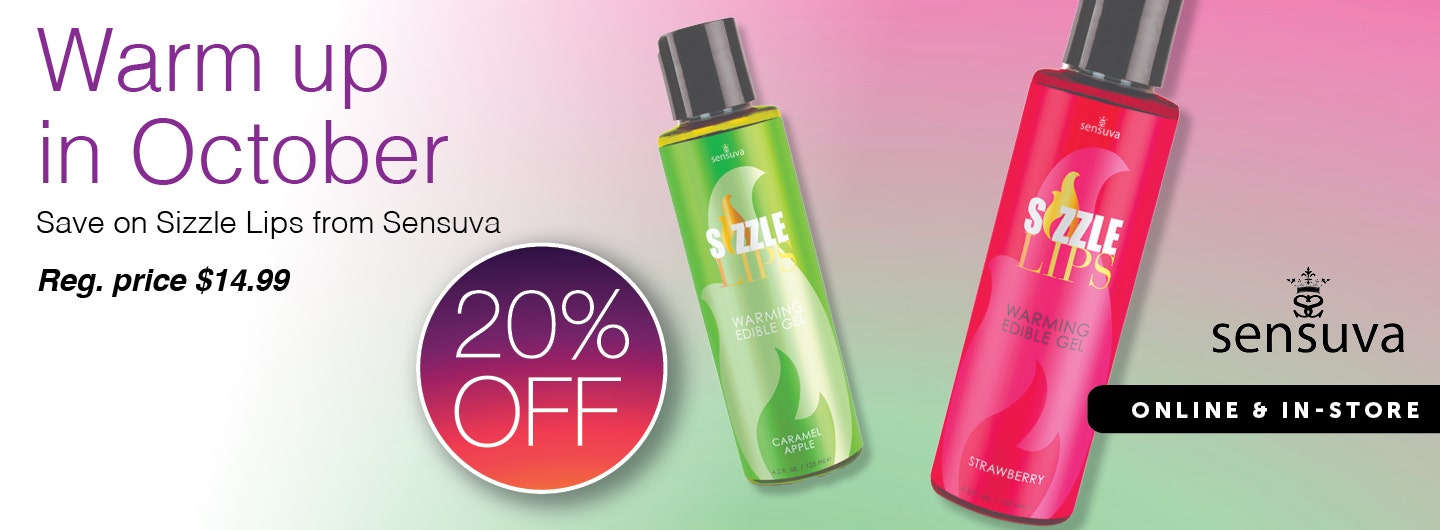 20% OFF Sizzle Lips Edible Warming Gel by Sensuva