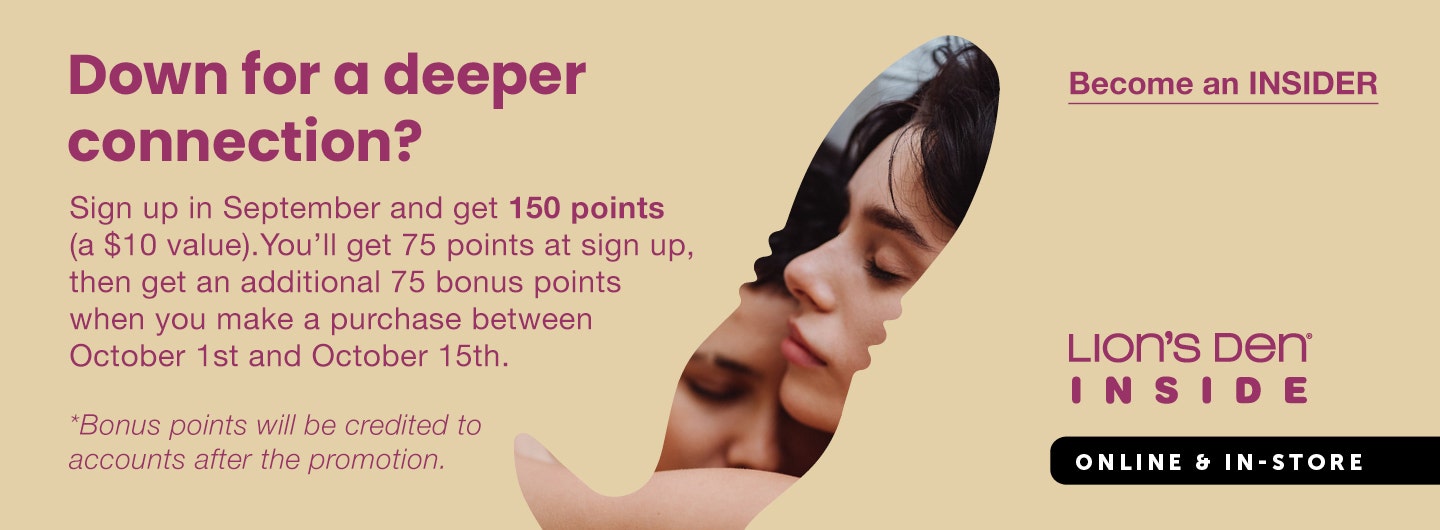 Lion's Den INSIDER Weekend is July 1st through 4th. Double Points on all purchases, all weekend long!