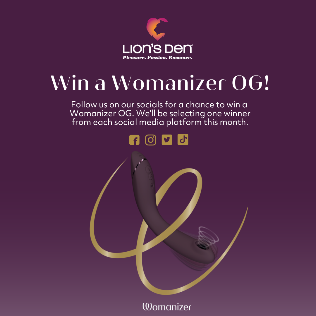 We're giving away a Womanizer OG prize pack to FOUR lucky winners from our social channels! 
