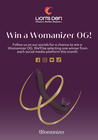 We're giving away a Womanizer OG pleasure plug to 4 lucky followers in the month of October for Anal Pleasure Month!