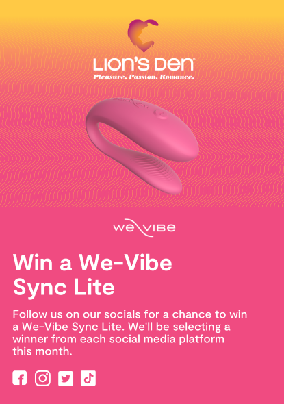 We're giving away a We-Vibe Sync Lite to 4 lucky followers in the month of November