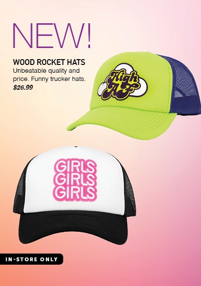 NEW Funny Trucker Hats from Wood Rocket