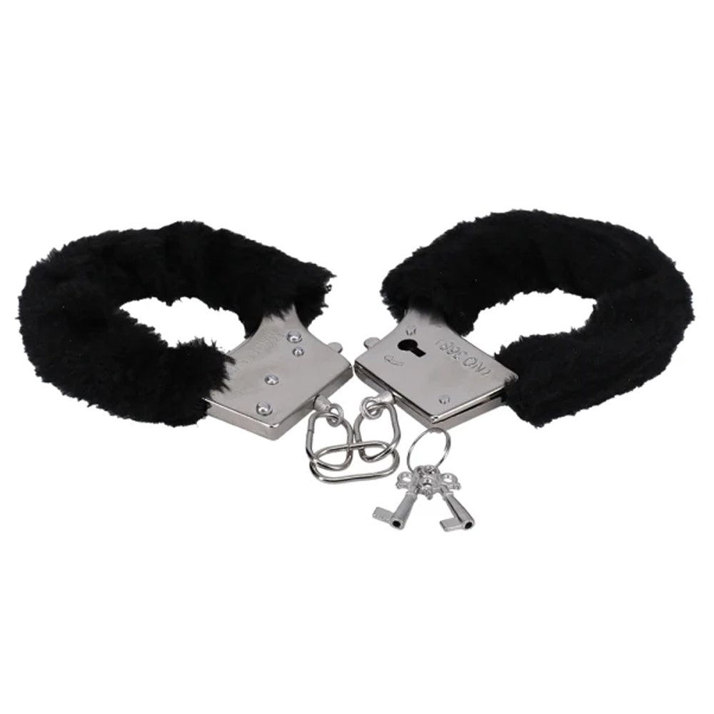 Doc Johnson Furry Handcuffs in a Bag