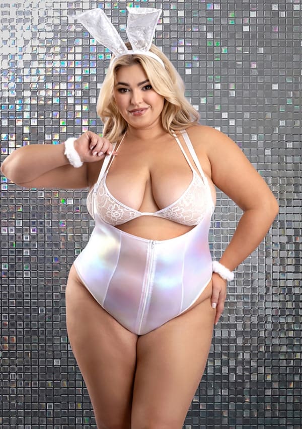 Fantasy Lingerie Bunny Hills 5-Piece Bunny Costume Set - Plus Size