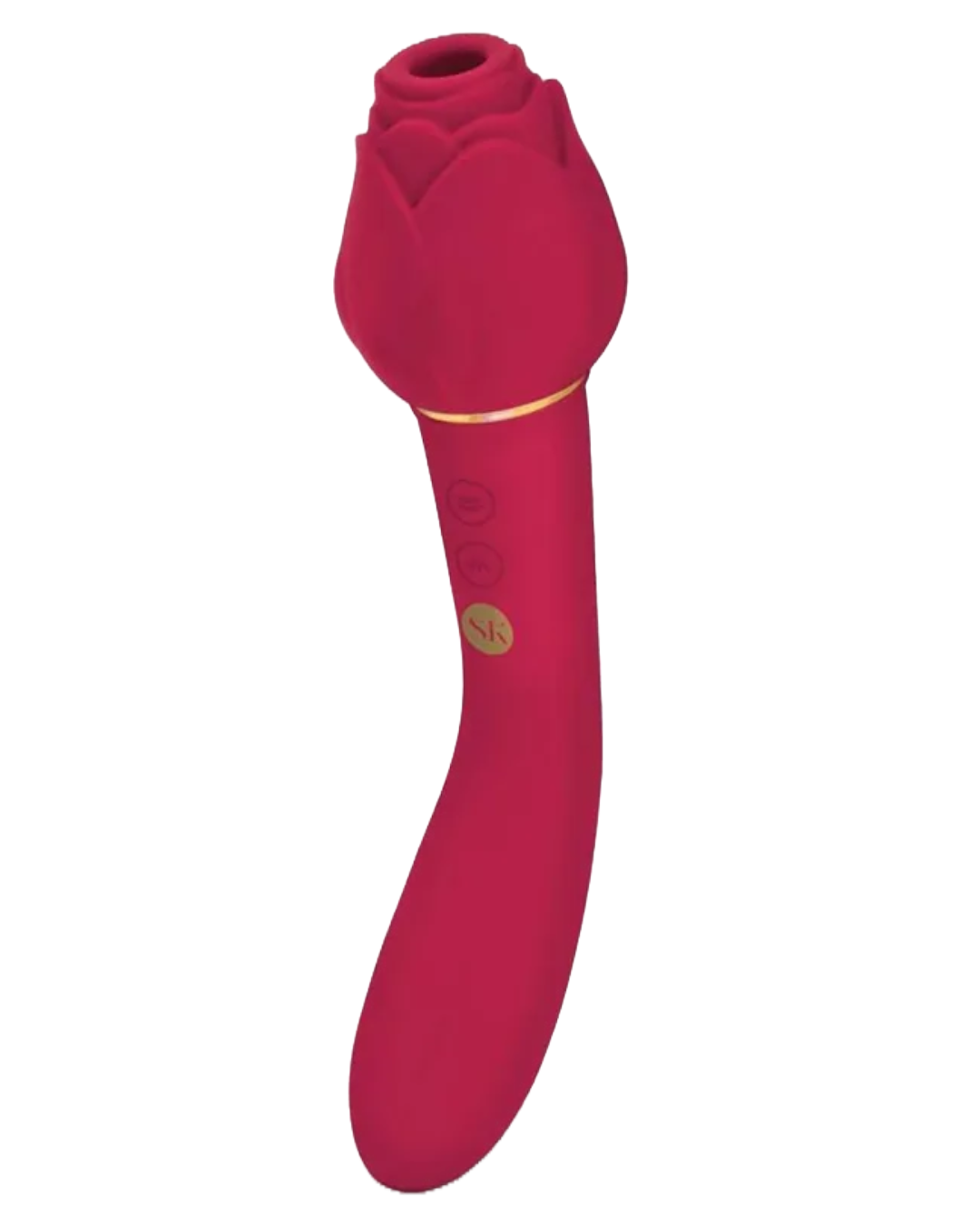 Secret Kisses Rosegasm Twosome Dual Vibrator and Suction