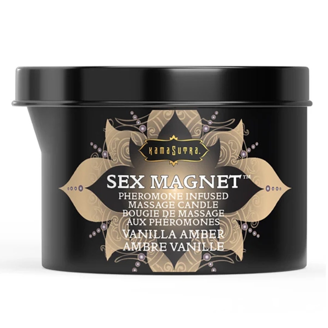 Sex Magnet Pheromone Infused Massage Candle - Vanilla Amber by Kama Sutra